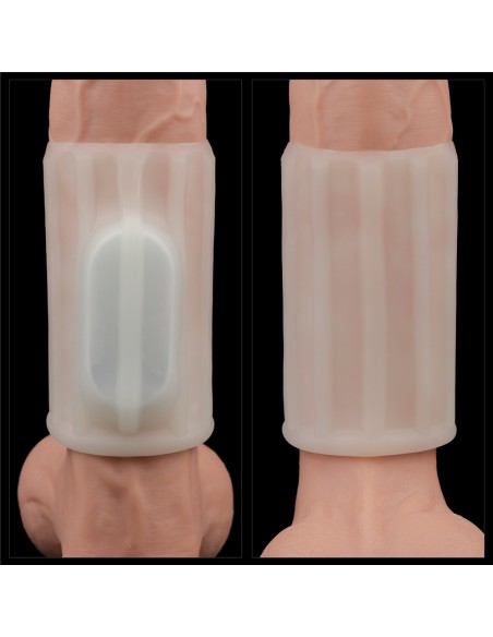 Gaine de pénis vibrante Knights Ring Ridge 10cm