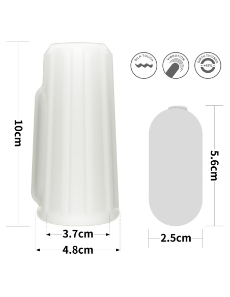 Gaine de pénis vibrante Knights Ring Ridge 10cm