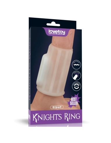 Gaine de pénis vibrante Knights Ring Ridge 10cm
