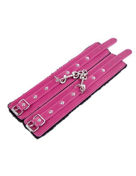 Menottes de poignets Furcuffs Noir-Rose Menottes de poignets Furcuffs Noir-Rose
