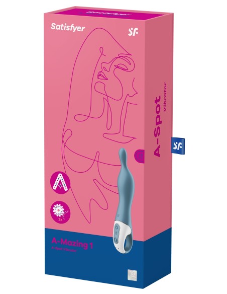 Stimulateur Point G A-Mazing 1 Satisfyer Bleu Stimulateur Point G A-Mazing 1 Satisfyer Bleu