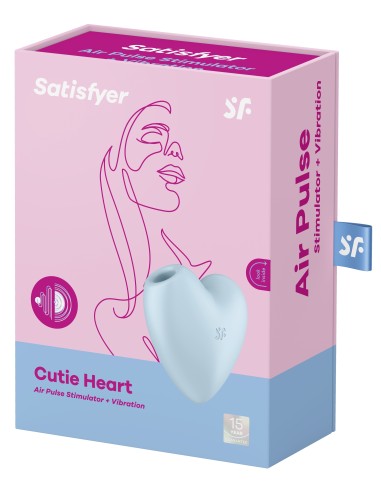 Stimulateur de clitoris Cutie Heart Satisfyer Bleu