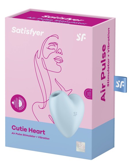 Stimulateur de clitoris Cutie Heart Satisfyer Bleu