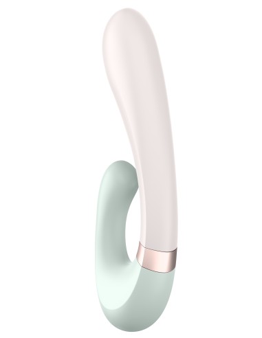 Stimulateur Point G connecté Heat Wave Satisfyer 14 x 3.5cm Menthe