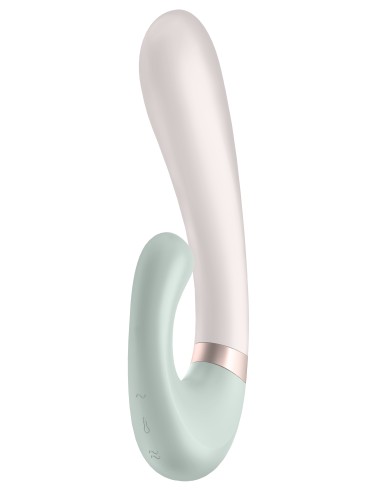 Stimulateur Point G connecté Heat Wave Satisfyer 14 x 3.5cm Menthe