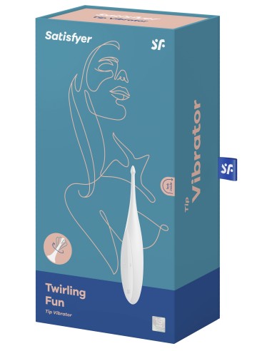 Stimulateur Twirling Fun Satisfyer 17cm Blanc