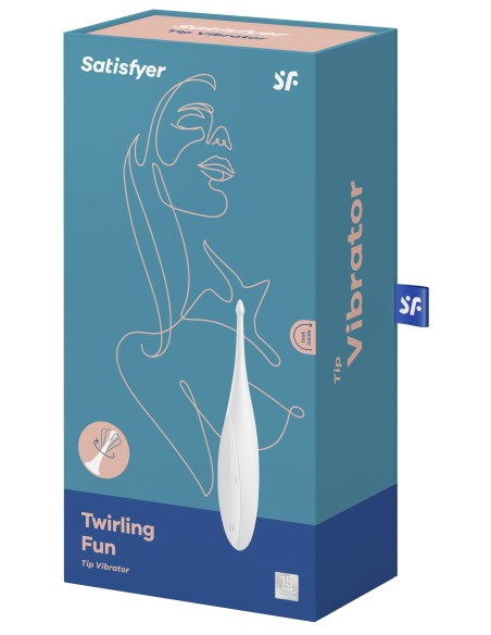 Stimulateur Twirling Fun Satisfyer 17cm Blanc Stimulateur Twirling Fun Satisfyer 17cm Blanc