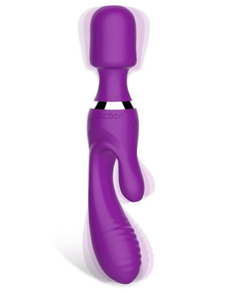 Vibro et Wand Fifteen Action Violet Vibro et Wand Fifteen Action Violet