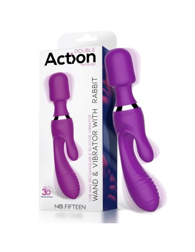 Vibro et Wand Fifteen Action Violet