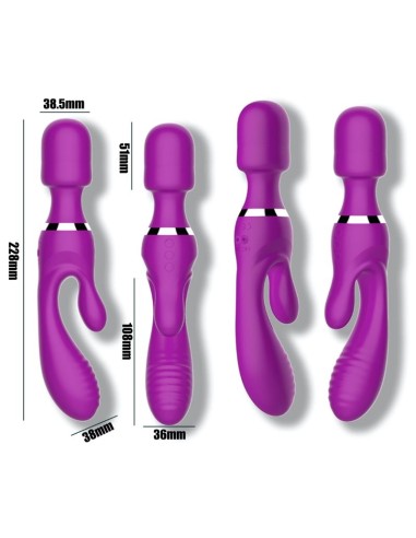 Vibro et Wand Fifteen Action Violet