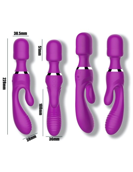 Vibro et Wand Fifteen Action Violet Vibro et Wand Fifteen Action Violet
