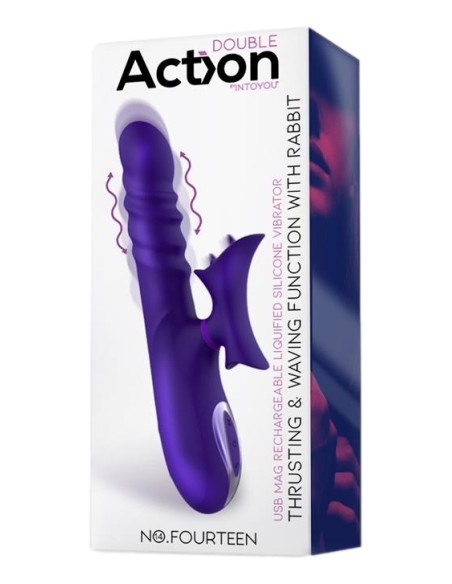 Vibro Rabbit Thrusty Wave Action 26cm