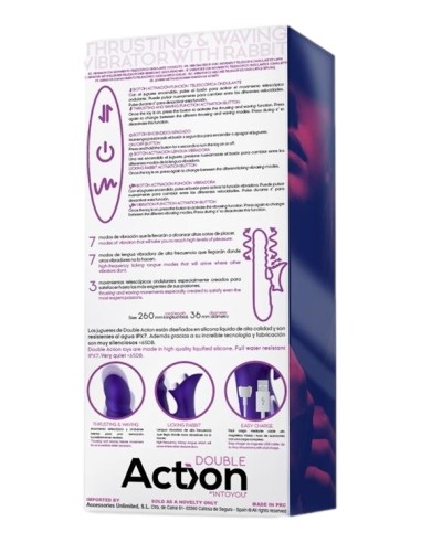 Vibro Rabbit Thrusty Wave Action 26cm