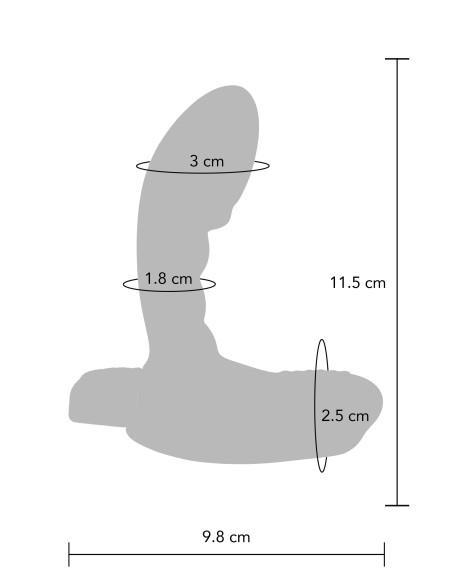 Plug prostatique Vibrant Heroic P-Spot 8 x 3cm