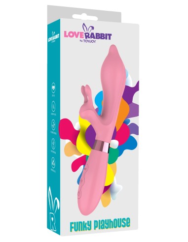 Vibro Rabbit Funky Playhouse 21cm Rose