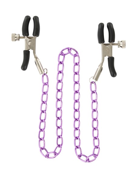 Pinces pour tétons Nipple Chain Purple