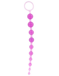 Chapelet anal Thai Toy Beads 26 x 2.4cm Fuchsia