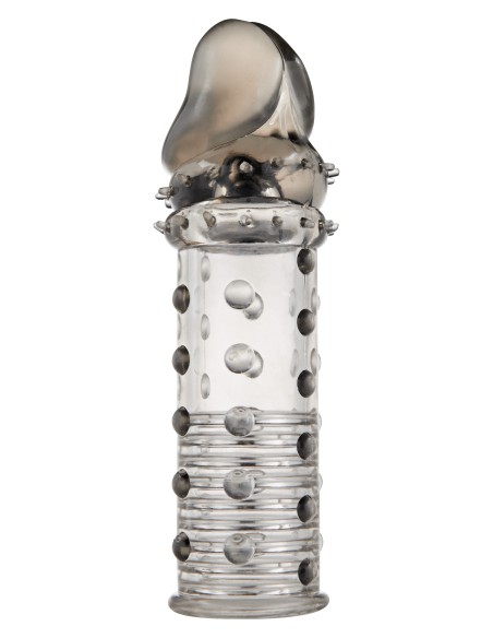 Gaine de pénis Stud Sleeve 15 x 4.2cm Grise