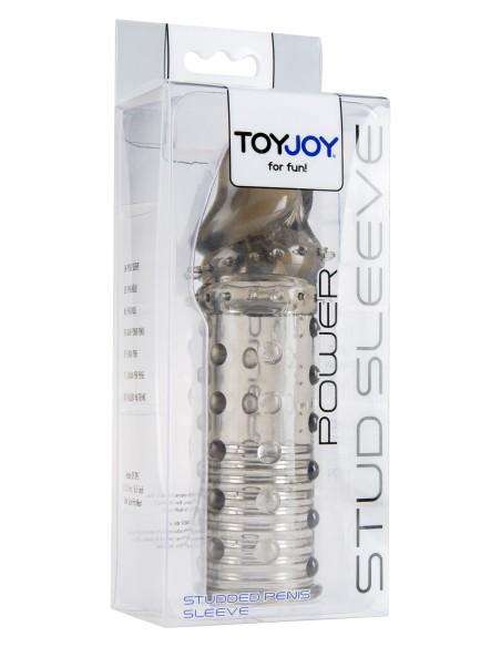 Gaine de pénis Stud Sleeve 15 x 4.2cm Grise