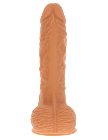 Gode réaliste vibrant à poussée Naked Real 16.5 x 4cm