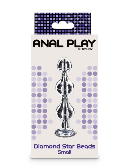Plug Bijou Diamond Star Beads S 9.5 x 2.2cm Plug Bijou Diamond Star Beads S 9.5 x 2.2cm