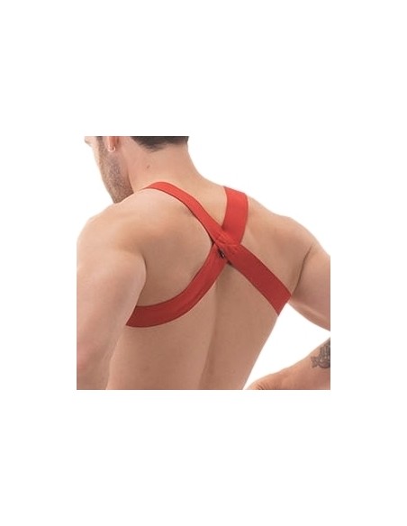 Harnais élastique Matt Pop Rouge