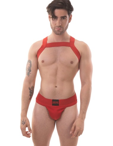 Harnais élastique Matt Pop Rouge
