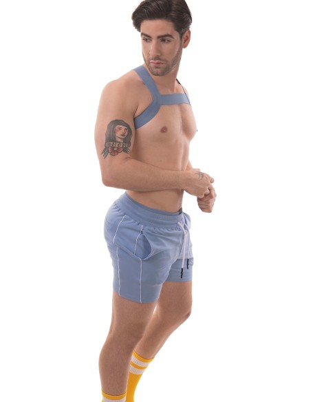 Harnais élastique Matt Pop Bleu