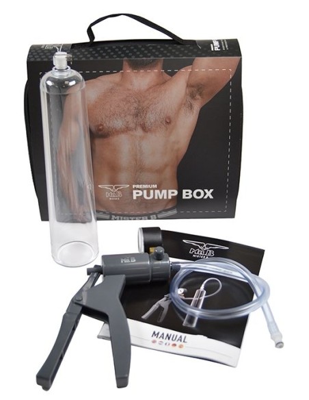 Kit Pompe à pénis Pump Box Mr B 23cm