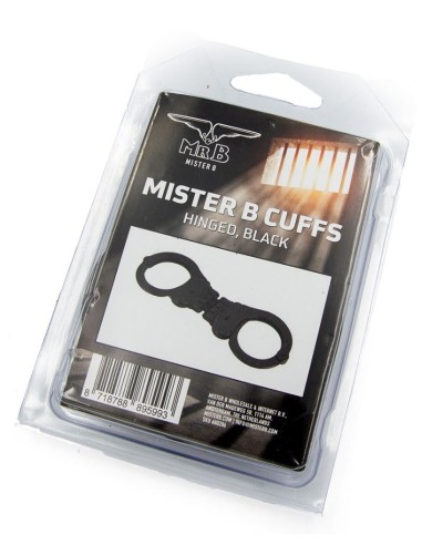 Menottes en métal Cuff Hinged Noires