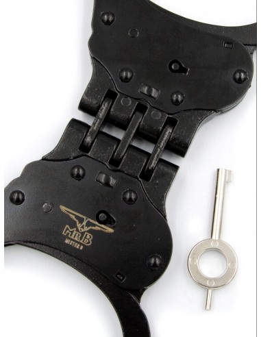 Menottes en métal Cuff Hinged Noires