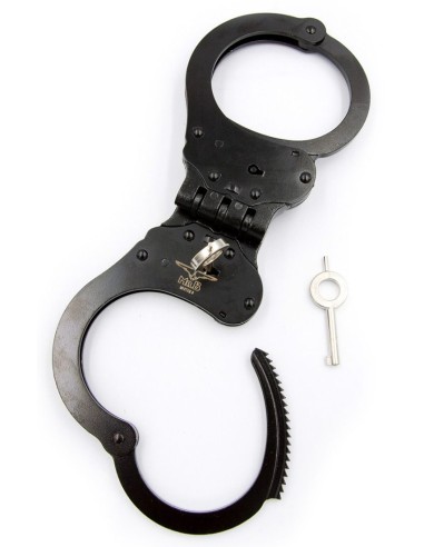 Menottes en métal Cuff Hinged Noires