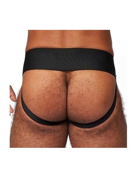 Jockstrap en cuir Mister B Noir-Bleu Jockstrap en cuir Mister B Noir-Bleu