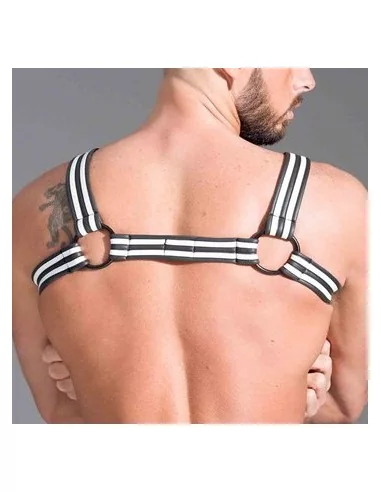 Harnais en néoprène Noir-Blanc