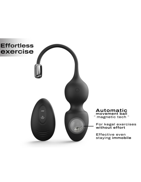 Oeuf vibrant Love Balls Dorcel 9 x 3.5cm Noir