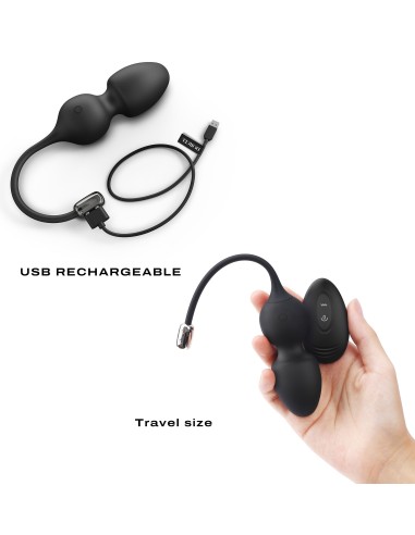 Oeuf vibrant Love Balls Dorcel 9 x 3.5cm Noir