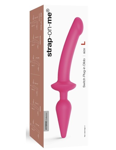 Plug Dildo Switch Strap-On-Me S 13 x 2.8cm Rose