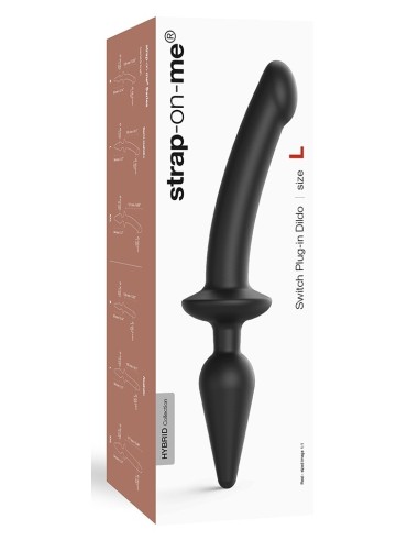 Plug Dildo Switch Strap-On-Me L 16 x 3.4cm Noir