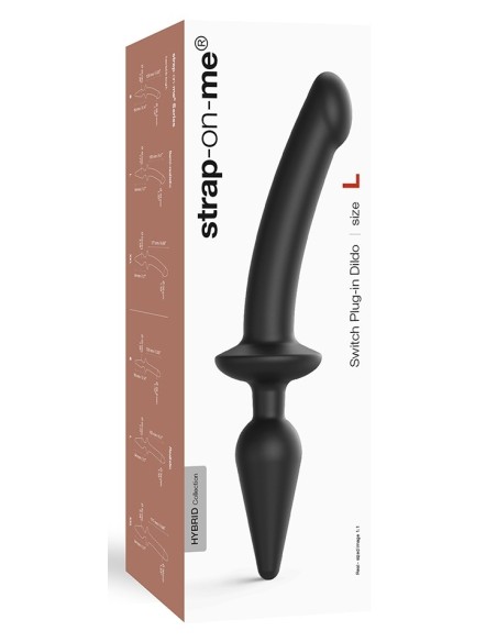 Plug Dildo Switch Strap-On-Me L 16 x 3.4cm Noir Plug Dildo Switch Strap-On-Me L 16 x 3.4cm Noir