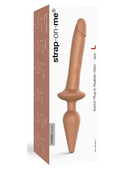 Plug Dildo Switch Realistic Strap-On-Me S 13 x 2.8cm Plug Dildo Switch Realistic Strap-On-Me S 13 x 2.8cm