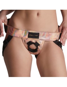 Ceinture Harnais pour Gode Strap-On-Me Rose doré