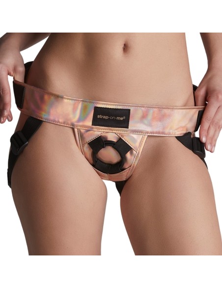 Ceinture Harnais pour Gode Strap-On-Me Rose doré Ceinture Harnais pour Gode Strap-On-Me Rose doré