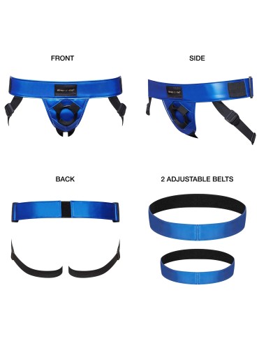 Ceinture Harnais pour Gode Strap-On-Me Bleu