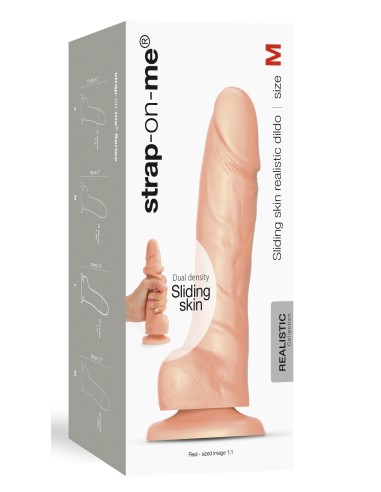 Gode réaliste Sliding Skin Strap-On-Me M 14 x 3.6cm