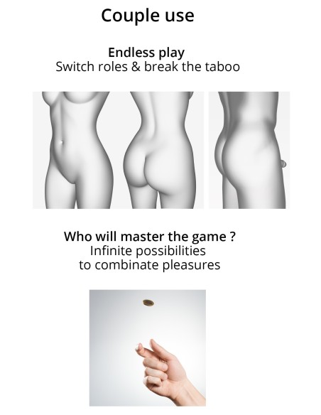 Dildo Multi Orgasm Strap-On-Me L 15.5 x 4.2cm Noir