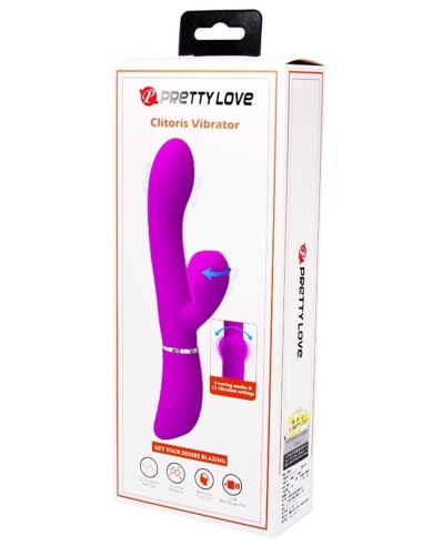 Vibro Rabbit Clit Vibe Pretty Love 10 x 3.2cm Rose
