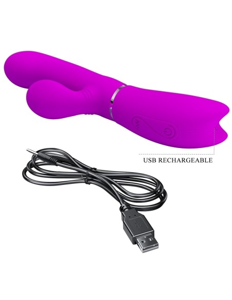 Vibro Rabbit Clit Vibe Pretty Love 10 x 3.2cm Rose