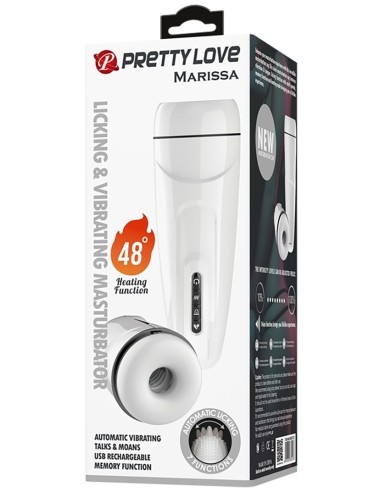 Masturbateur automatique Marissa Pretty Love Licking-Vibration