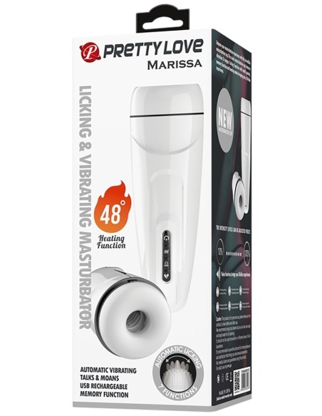 Masturbateur automatique Marissa Pretty Love Licking-Vibration
