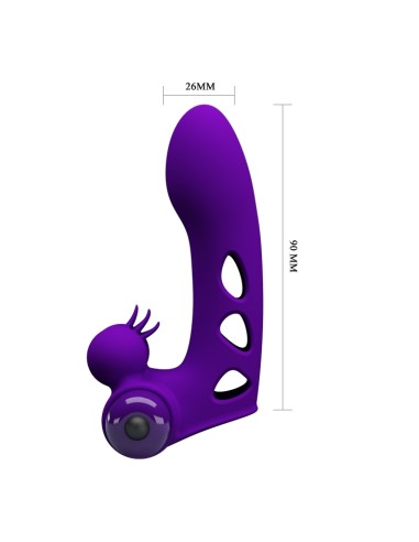 Gaine de doigt Vibrante Orlando Pretty Love 9.5 x 2.6cm Violet